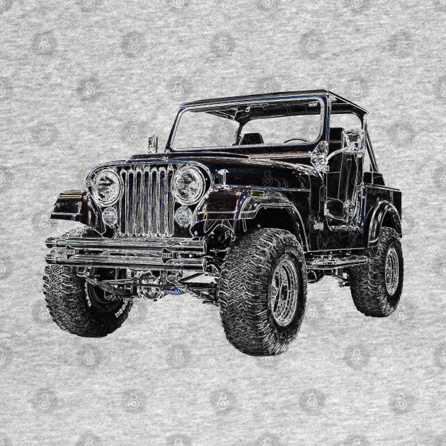 Classic Jeep CJ 7 Jeep Kids TShirt TeePublic